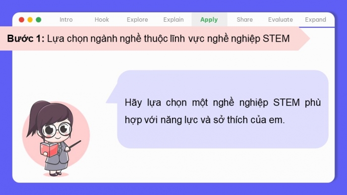 Giáo án điện tử chuyên đề Thiết kế và Công nghệ 10 cánh diều Bài 12: Kế hoạch cá nhân thích ứng với nghề nghiệp STEM