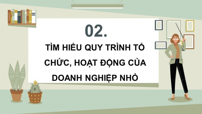 Giáo án điện tử chuyên đề Kinh tế pháp luật 10 cánh diều Bài 7: Quy trình tổ chức, hoạt động của doanh nghiệp nhỏ