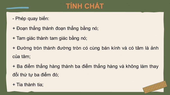 Giáo án điện tử chuyên đề Toán 11 kết nối Bài 4: Phép quay và phép đối xứng tâm