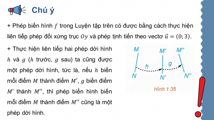 Giáo án điện tử chuyên đề Toán 11 kết nối Bài 5: Phép dời hình