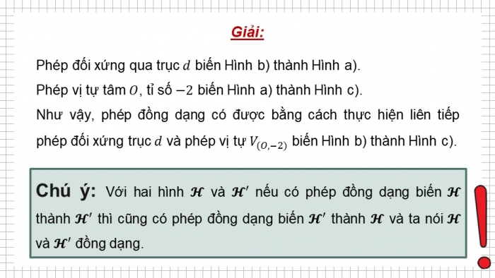 Giáo án điện tử chuyên đề Toán 11 kết nối Bài 7: Phép đồng dạng