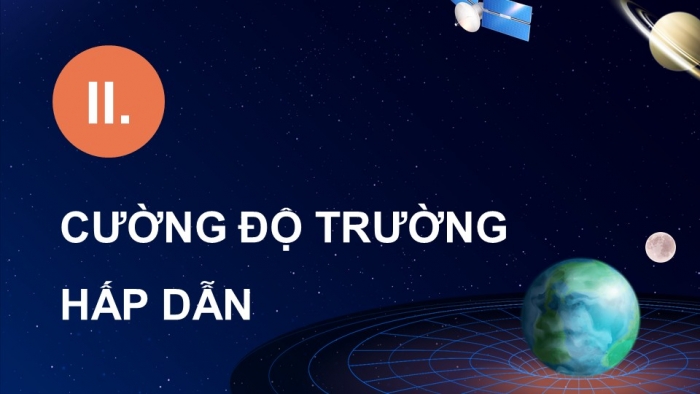 Giáo án điện tử chuyên đề Vật lí 11 kết nối Bài 2: Cường độ trường hấp dẫn