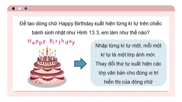 Giáo án điện tử chuyên đề Tin học ứng dụng 11 kết nối Bài 13: Điều chỉnh thời gian trễ và tạo chữ động