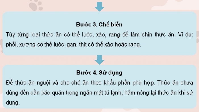 Giáo án điện tử chuyên đề Công nghệ chăn nuôi 11 kết nối Bài 10: Chế biến thức ăn cho động vật cảnh