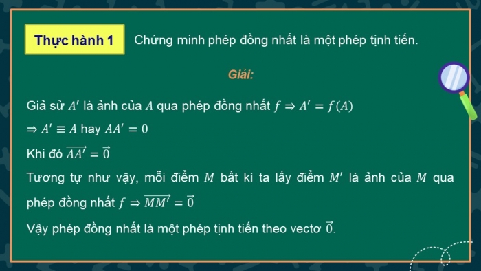 Giáo án điện tử chuyên đề Toán 11 chân trời Bài 2: Phép tịnh tiến