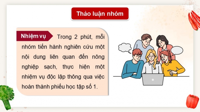 Giáo án điện tử chuyên đề Sinh học 11 chân trời Bài 1: Khái quát về nông nghiệp sạch