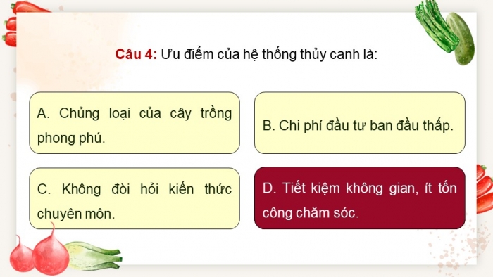 Giáo án điện tử chuyên đề Sinh học 11 chân trời Ôn tập CĐ 1