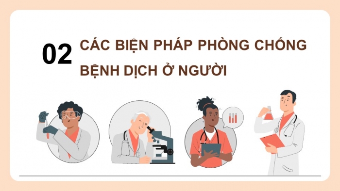 Giáo án điện tử chuyên đề Sinh học 11 chân trời Bài 8: Các biện pháp phòng chống bệnh dịch ở người