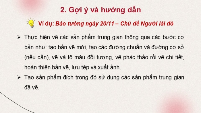 Giáo án điện tử chuyên đề Tin học ứng dụng 11 cánh diều Bài 4: Thực hành tổng hợp vẽ trang trí