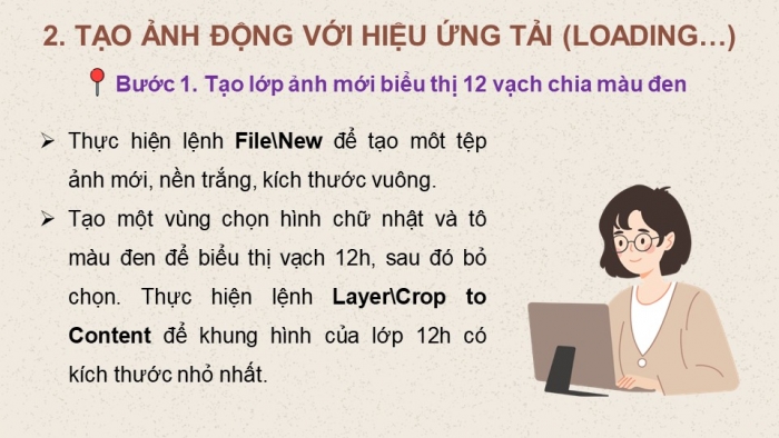 Giáo án điện tử chuyên đề Tin học ứng dụng 11 cánh diều Bài 6: Tạo ảnh động với hiệu ứng tự thiết kế