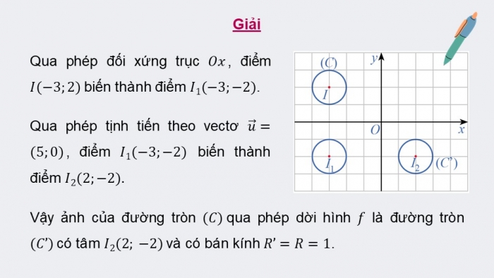 Giáo án điện tử chuyên đề Toán 11 cánh diều Bài 1: Phép dời hình (P3)