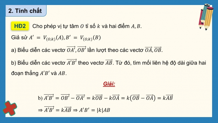 Giáo án điện tử chuyên đề Toán 11 cánh diều Bài 2: Phép đồng dạng