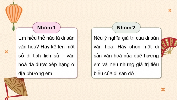 Giáo án điện tử chuyên đề Lịch sử 10 chân trời CĐ 2 P1: Di sản văn hoá; P2 Bảo tồn và phát huy giá trị