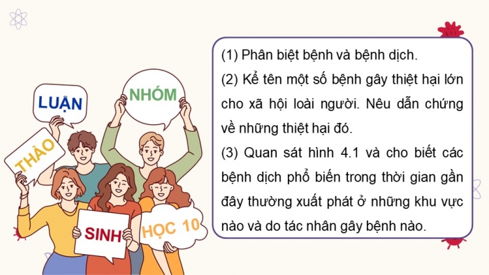 Giáo án điện tử chuyên đề Sinh học 11 cánh diều Bài 4: Bệnh dịch và tác nhân gây bệnh ở người