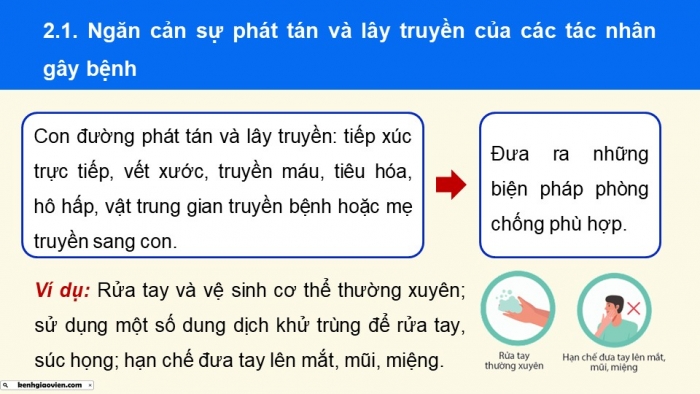 Giáo án điện tử chuyên đề Sinh học 11 cánh diều Bài 6: Các biện pháp phòng chống bệnh dịch ở người