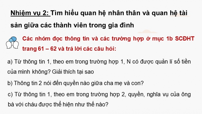 Giáo án điện tử chuyên đề Kinh tế pháp luật 11 cánh diều Bài 8: Một số quy định của pháp luật dân sự về hôn nhân và gia đình, thừa kế di sản