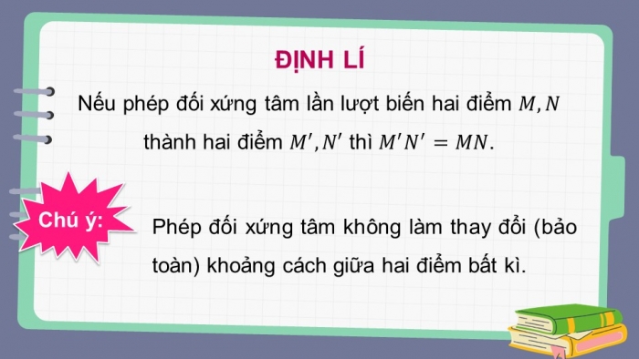 Giáo án điện tử chuyên đề Toán 11 cánh diều Bài 1: Phép dời hình (P2)