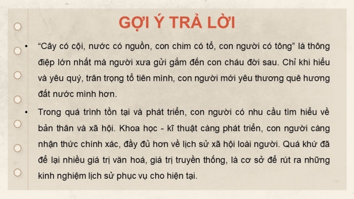 Giáo án điện tử chuyên đề Lịch sử 10 chân trời CĐ 1 P1: Thông sử và lịch sử theo lĩnh vực