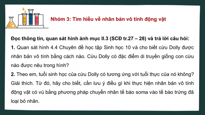 Giáo án điện tử chuyên đề Sinh học 10 cánh diều Bài 4: Cơ sở công nghệ tế bào động vật và ứng dụng