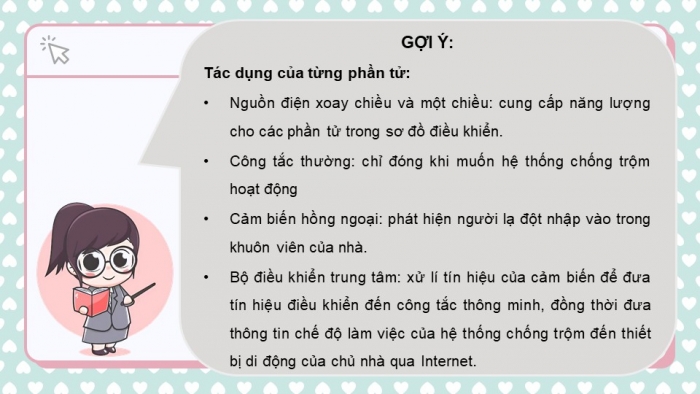 Giáo án điện tử chuyên đề Thiết kế và Công nghệ 10 cánh diều Bài 9: Dự án Thiết kế hệ thống điều khiển chống trộm cho ngôi nhà thông minh