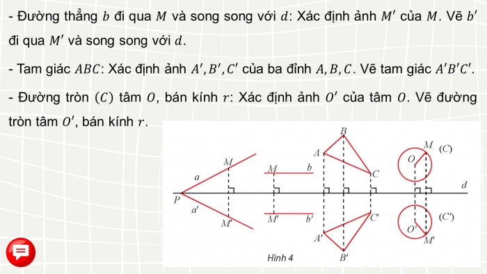 Giáo án điện tử chuyên đề Toán 11 chân trời Bài 3: Phép đối xứng trục