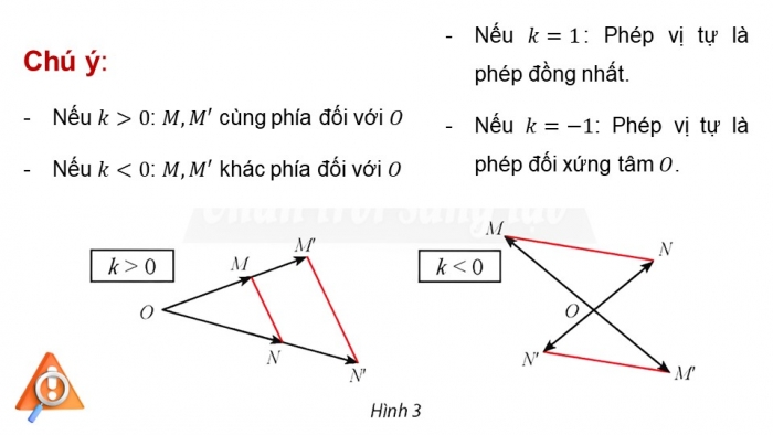 Giáo án điện tử chuyên đề Toán 11 chân trời Bài 6: Phép vị tự