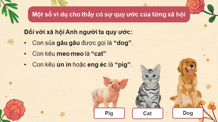 Giáo án điện tử chuyên đề Ngữ văn 11 chân trời CĐ 2 Phần 1: Bản chất xã hội – văn hoá của ngôn ngữ