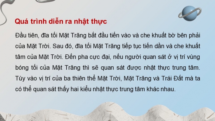 Giáo án điện tử chuyên đề Vật lí 10 chân trời Bài 6: Một số hiện tượng thiên văn