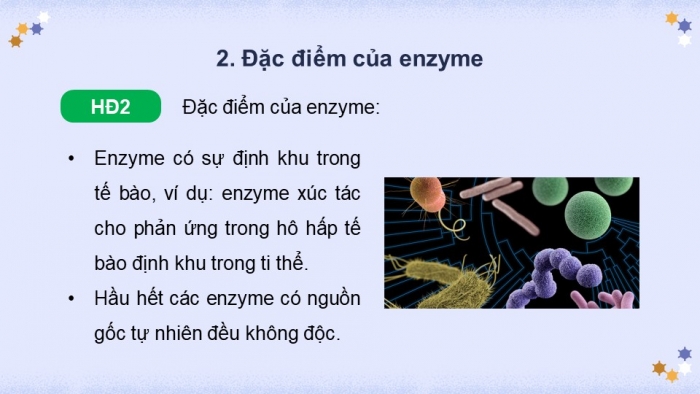 Giáo án điện tử chuyên đề Sinh học 10 chân trời Bài 7: Quy trình công nghệ sản xuất enzyme