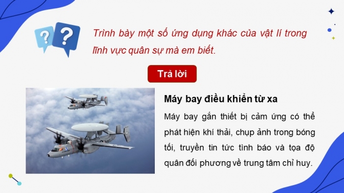 Giáo án điện tử chuyên đề Vật lí 10 cánh diều Bài 2: Ứng dụng của vật lí trong một số lĩnh vực