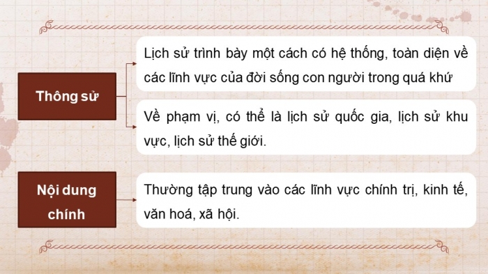 Giáo án điện tử chuyên đề Lịch sử 10 cánh diều CĐ 1: Các lĩnh vực của sử học