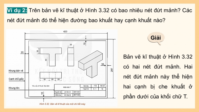 Giáo án điện tử chuyên đề Toán 11 kết nối Bài 12: Bản vẽ kĩ thuật