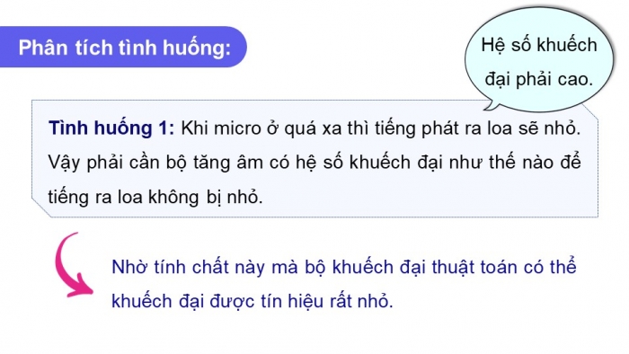 Giáo án điện tử chuyên đề Vật lí 11 kết nối Bài 8: Bộ khuếch đại thuật toán và thiết bị đầu ra