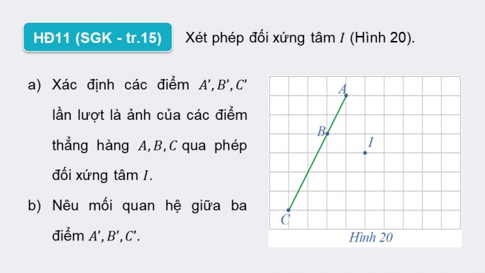 Giáo án điện tử chuyên đề Toán 11 cánh diều Bài 1: Phép dời hình (P2)