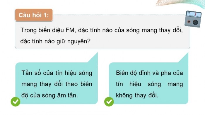 Giáo án điện tử chuyên đề Vật lí 11 kết nối Bài 4: Biến điệu