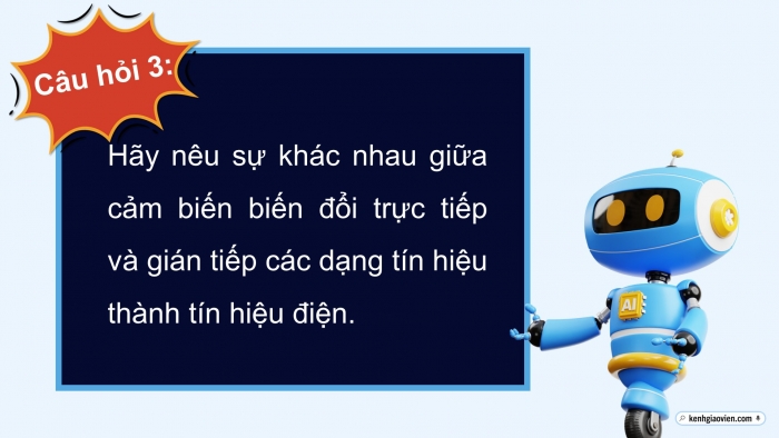 Giáo án điện tử chuyên đề Vật lí 11 kết nối Bài 7: Cảm biến