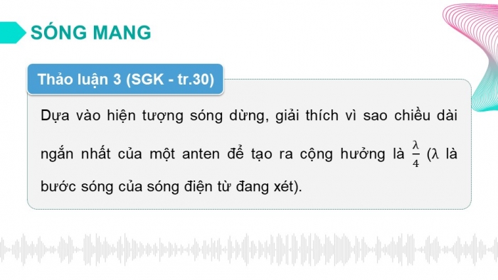 Giáo án điện tử chuyên đề Vật lí 11 chân trời Bài 5: Biến điệu