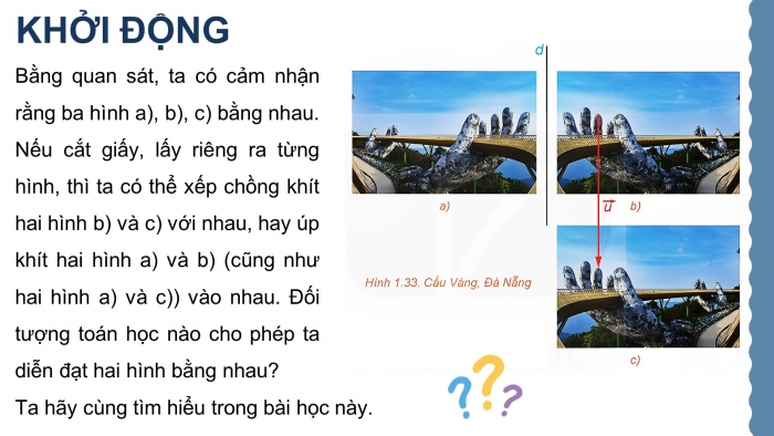 Giáo án điện tử chuyên đề Toán 11 kết nối Bài 5: Phép dời hình