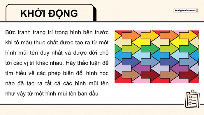 Giáo án điện tử chuyên đề Toán 11 chân trời Bài 1: Phép biến hình và phép dời hình