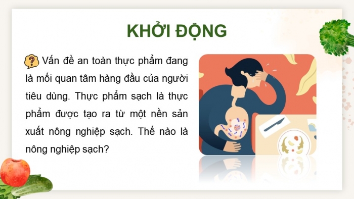 Giáo án điện tử chuyên đề Sinh học 11 chân trời Bài 1: Khái quát về nông nghiệp sạch