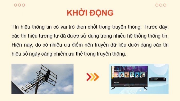 Giáo án điện tử chuyên đề Vật lí 11 cánh diều Bài 2: Truyền tín hiệu