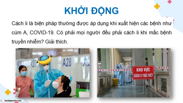 Giáo án điện tử chuyên đề Sinh học 11 cánh diều Bài 6: Các biện pháp phòng chống bệnh dịch ở người