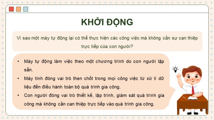 Giáo án điện tử chuyên đề Công nghệ cơ khí 11 cánh diều Bài 5: Công nghệ CAD/CAM-CNC trong sản xuất cơ khí