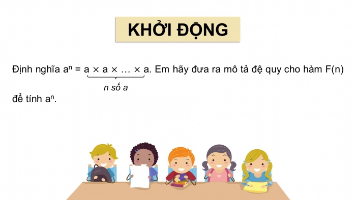 Giáo án điện tử chuyên đề Khoa học máy tính 11 cánh diều Bài 2: Thuật toán đệ quy