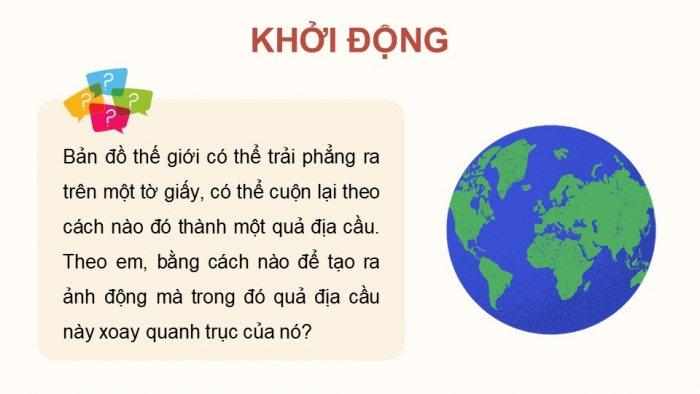 Giáo án điện tử chuyên đề Tin học ứng dụng 11 cánh diều Bài 4: Tạo ảnh động từ hiệu ứng quả cầu xoay và hiệu ứng gợn sóng