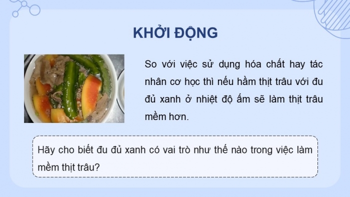 Giáo án điện tử chuyên đề Sinh học 10 chân trời Bài 8: Ứng dụng của enzyme