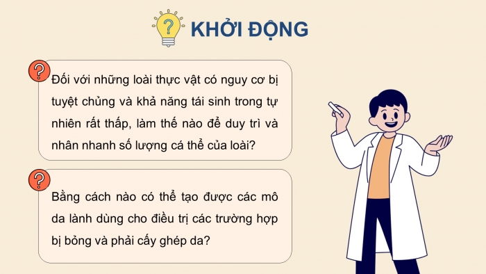 Giáo án điện tử chuyên đề Sinh học 10 cánh diều Bài 1: Thành tựu hiện đại của công nghệ tế bào