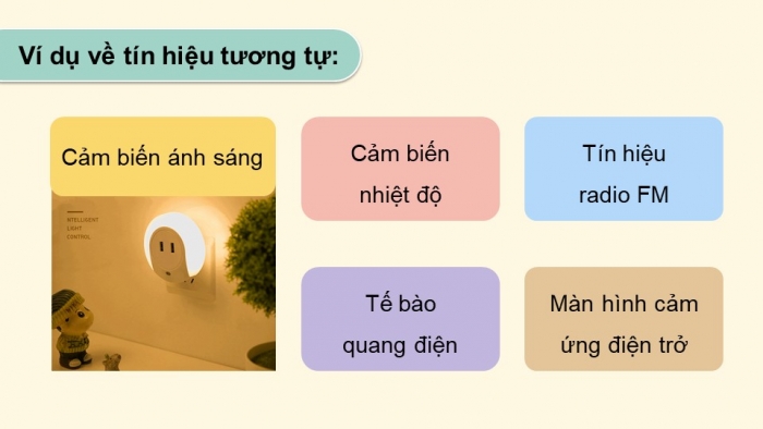 Giáo án điện tử chuyên đề Vật lí 11 kết nối Bài 5: Tín hiệu tương tự và tín hiệu số