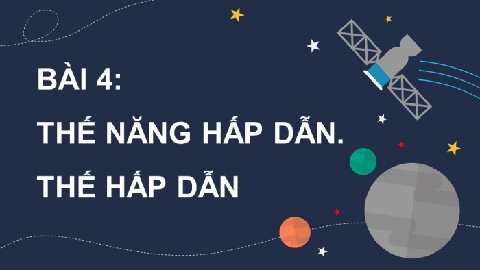 Giáo án điện tử chuyên đề Vật lí 11 chân trời Bài 4: Thế năng hấp dẫn. Thế hấp dẫn