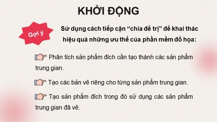 Giáo án điện tử chuyên đề Tin học ứng dụng 11 cánh diều Bài 4: Thực hành tổng hợp vẽ trang trí